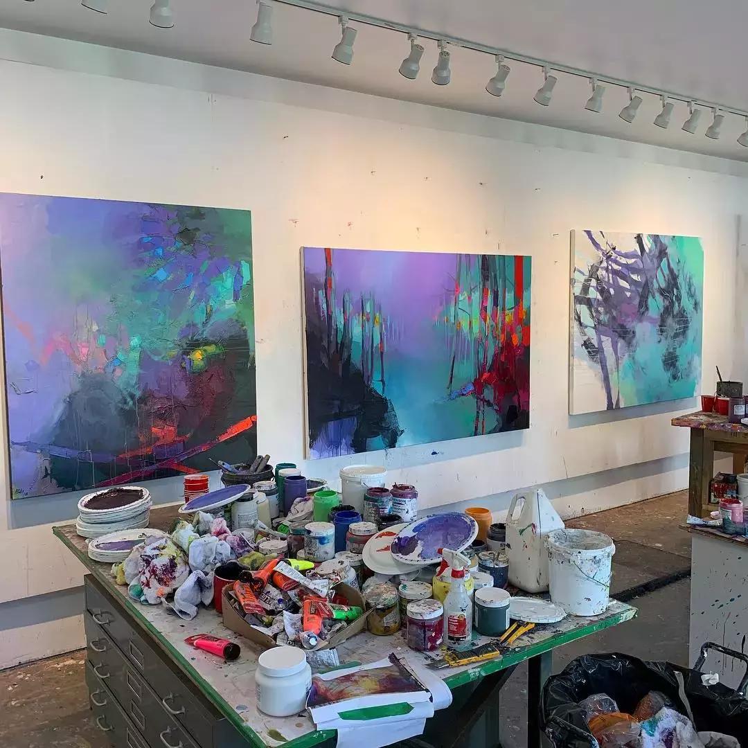 三个画家笔下的雪景,三位油画家的风景画