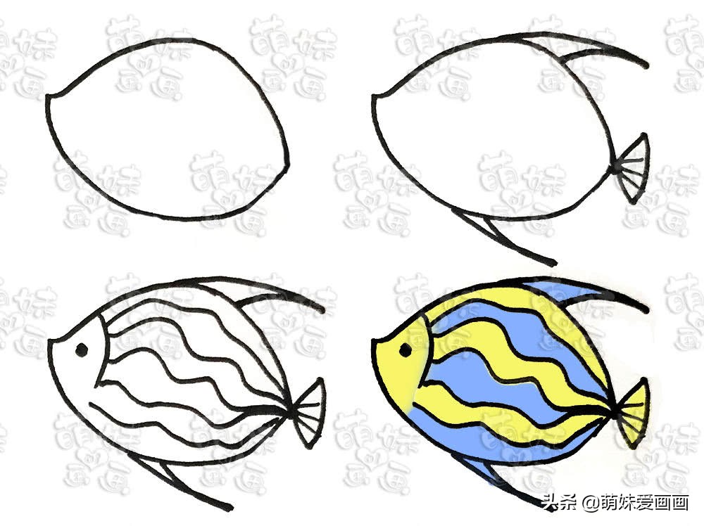 春节小朋友的简笔画怎么画好看,简笔画年年有余小孩