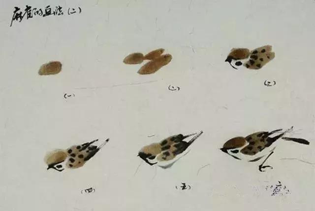 写意花鸟配景石的画法,干货写意花鸟类的画法