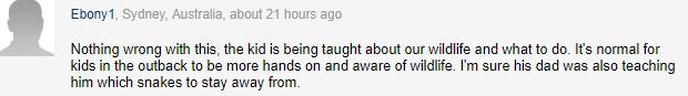 澳洲狂野早教:2岁娃单挑巨蟒,爸爸在一旁指点加油,这?