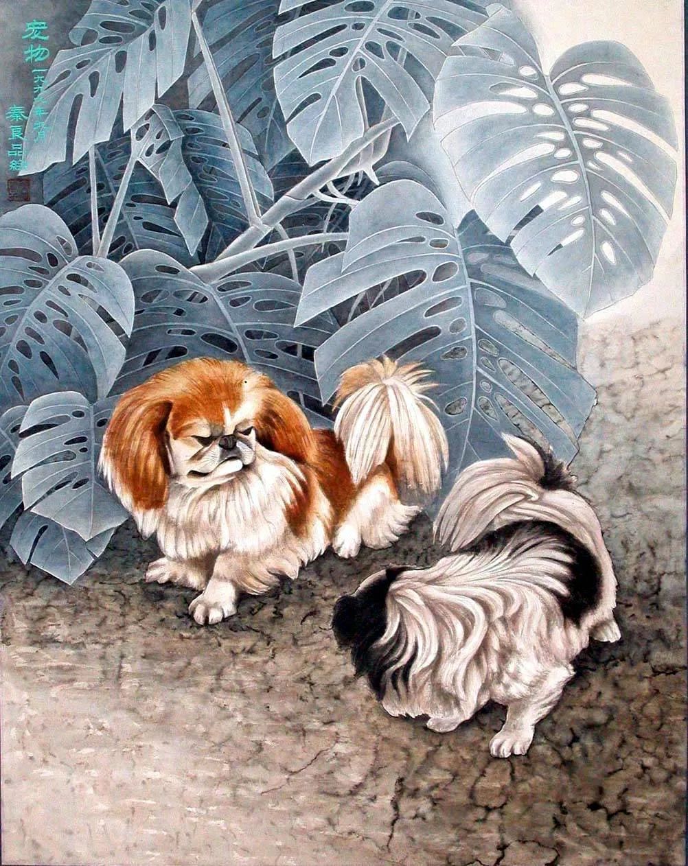 现代工笔重彩人物画,当代工笔重彩人物画