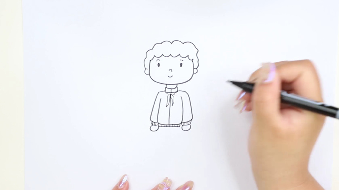 人物怎么画小学生