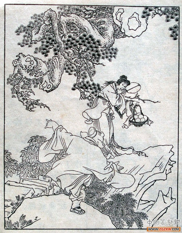 《西游记》之三打白骨精背景图,西游记三打白骨精文字版图文