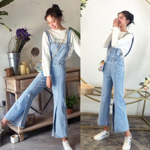 腿粗怎么挑牛仔裤,腿粗胯宽背带裤怎么穿