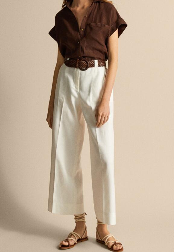 亚麻休闲女衬衫,亚麻衬衫怎么穿才有品位