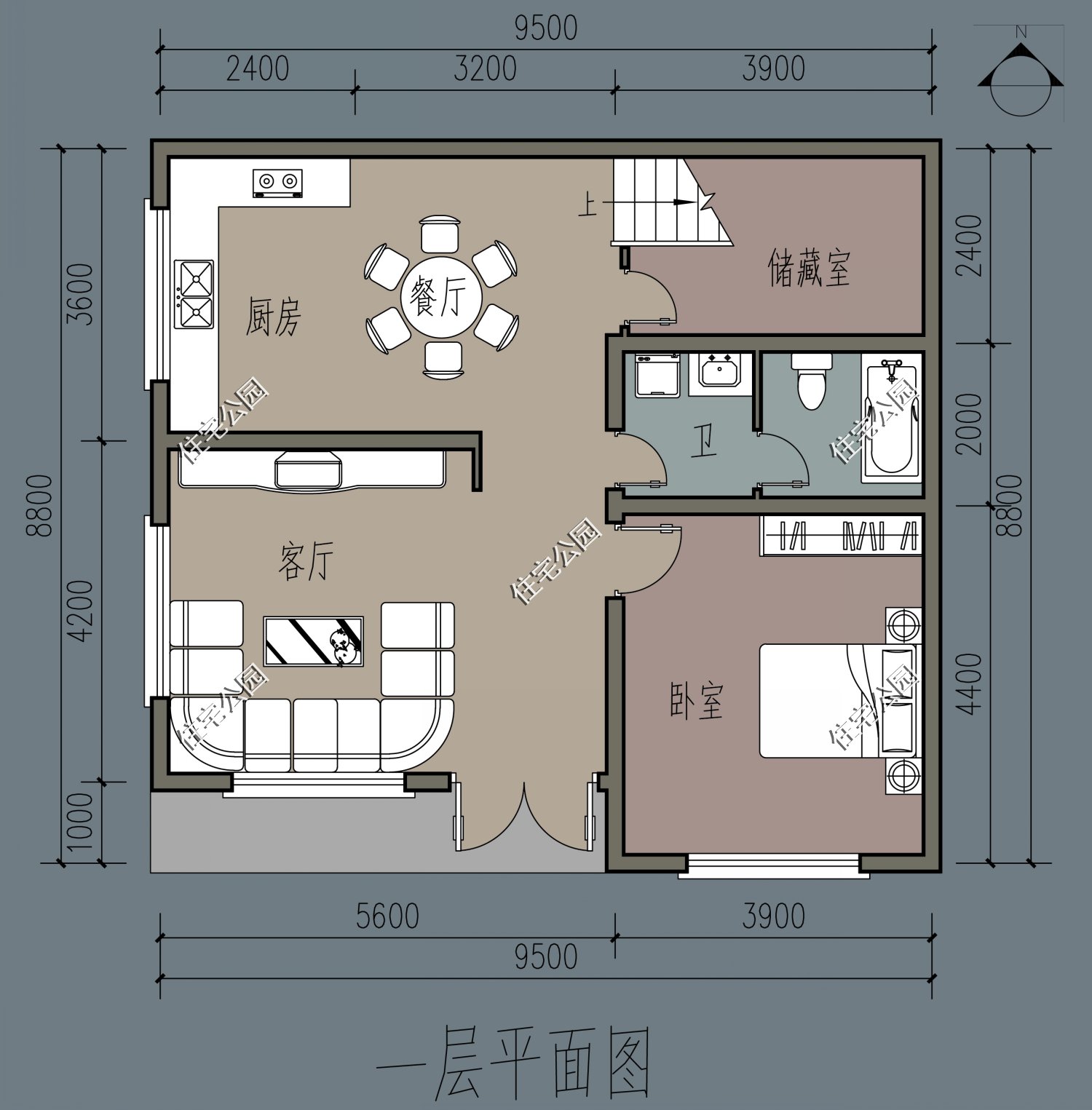 60平方别墅设计图及效果图,100平米小户型设计实景照