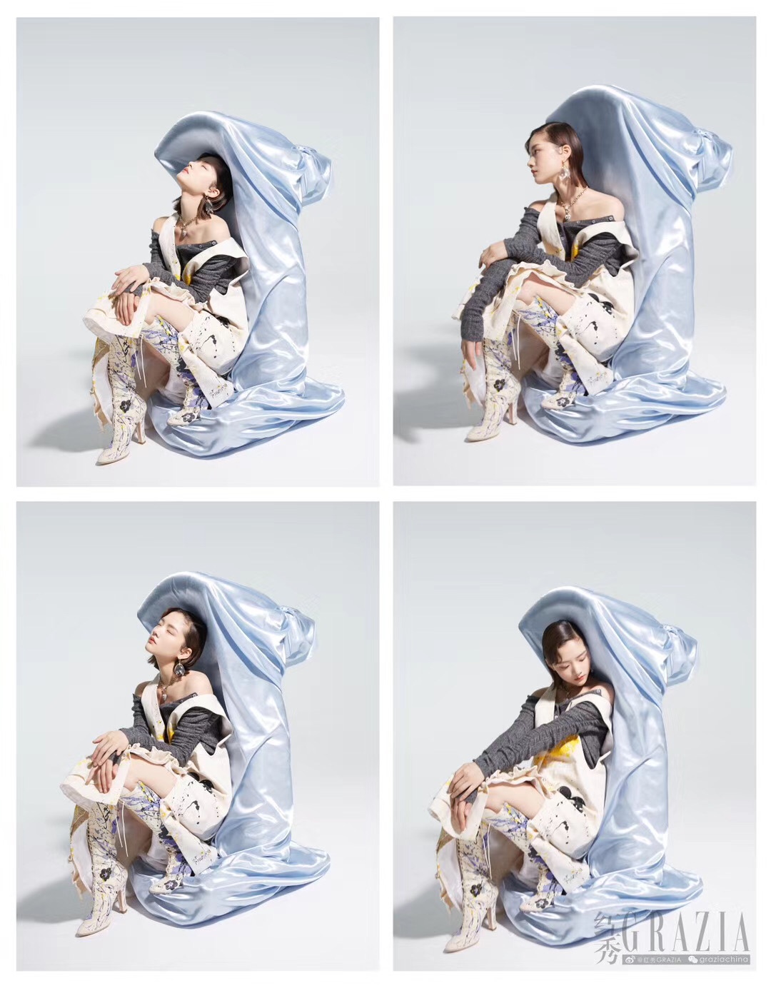 这时尚表现力绝了，任敏黑色上衣搭配粉色长裤，坚毅眼神格外吸睛