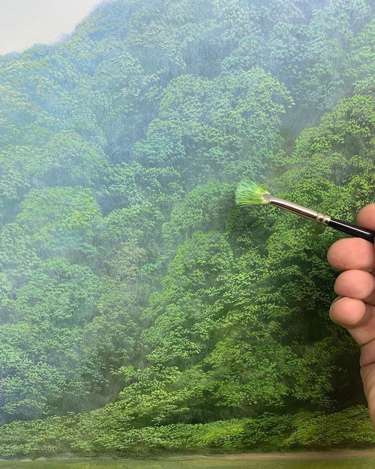 比较有意境的风景油画,最惊艳的艺术油画风景