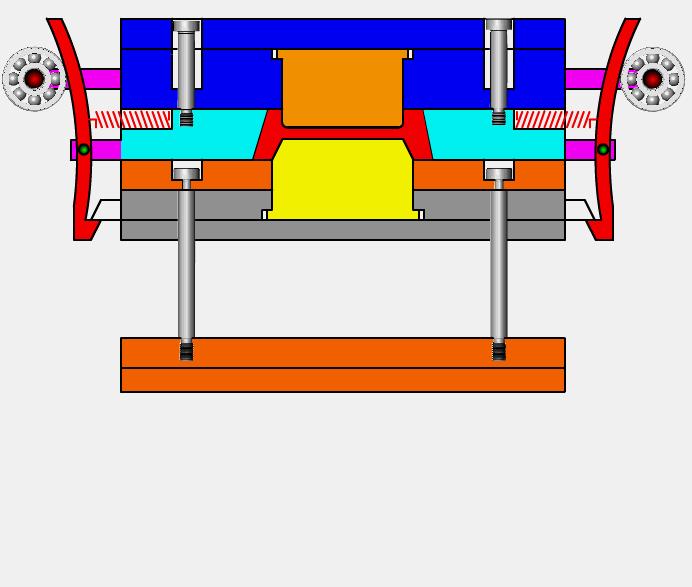 缩口模具结构原理动画,模具经典结构180例