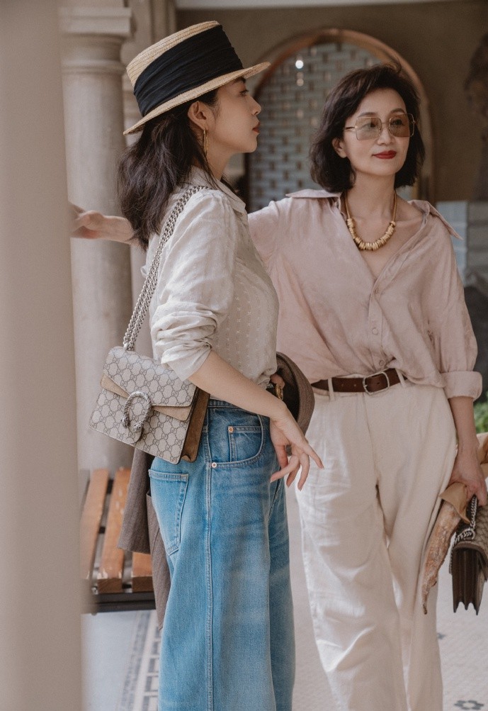 gucci宝石蓝包搭配,经典gucci包搭配