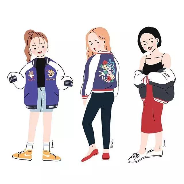 她笔下的可爱女孩，让你看懂穿衣打扮的正确要素~