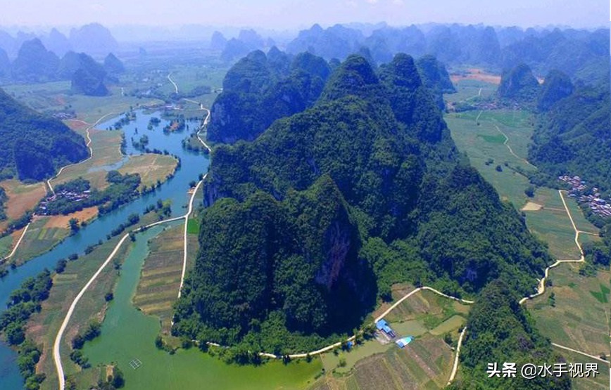 广西大新黑水河湿地,广西大新黑水河风光