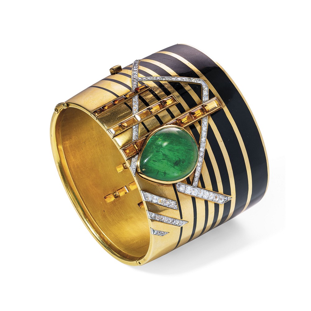 Christie’s日内瓦珠宝秋拍：7.03ct蓝钻，Cartier装饰艺术发带