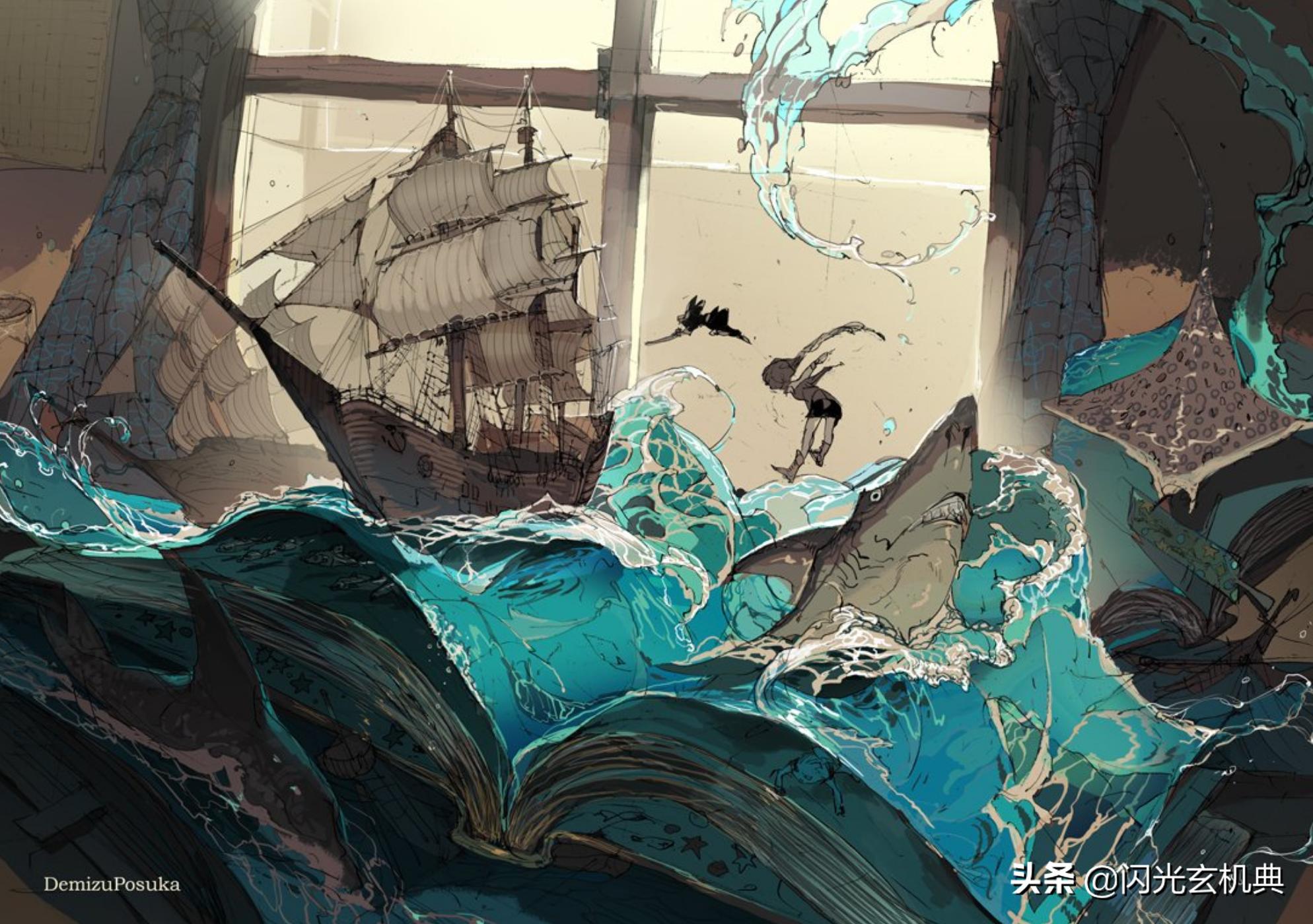 动漫画师笔下的《冒险小说》：原画描述中的奇特空间世界