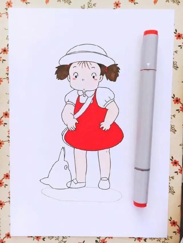 手绘头发涂色教程马克笔,touch马克笔80色手绘教程