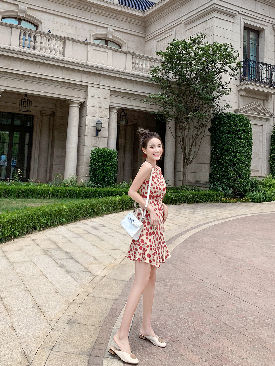 夏季连衣裙小个子微胖学生,小个子女生连衣裙推荐夏季学生