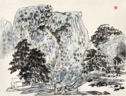 古代田园诗词山水画作品欣赏,历代名家山水画题诗