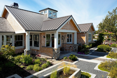 现代别墅庭院大门口设计效果图,别墅庭院设计注意事项