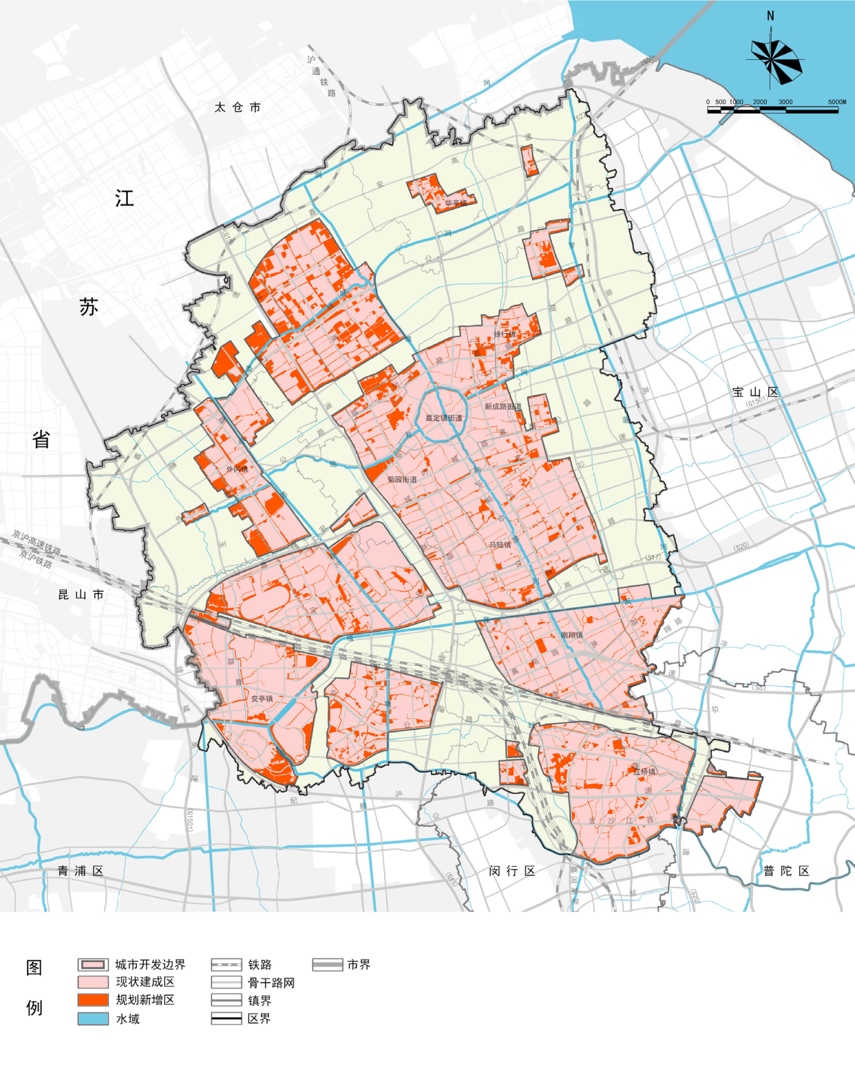 上海嘉定区安亭发展,嘉定区内六区规划