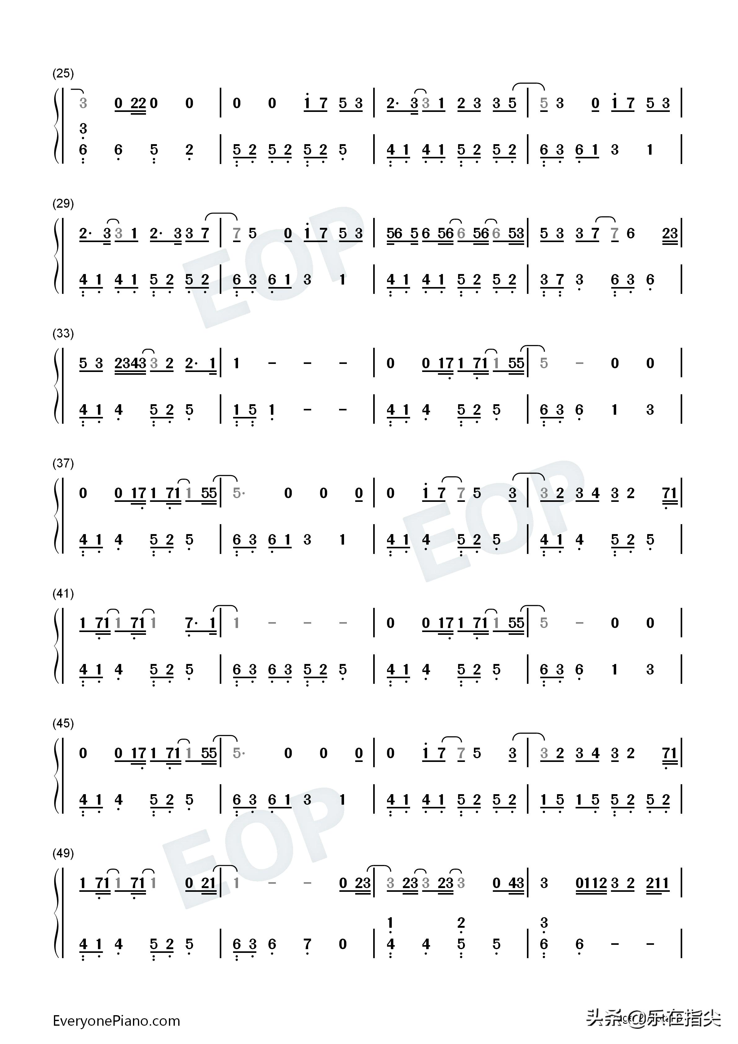 星星失眠钢琴五线谱完整版图片,星星失眠完整版钢琴简谱