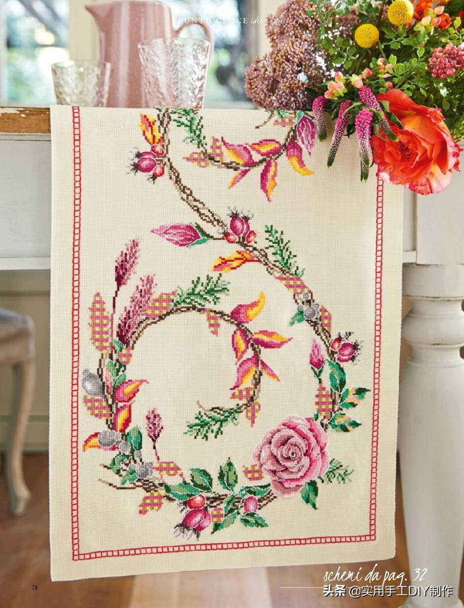 十字绣抱枕半针绣卡通,十字绣图大全