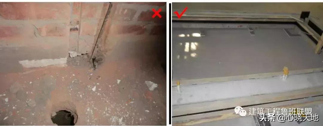 工程实例存在问题及原因分析,砌筑工程质量控制要点对比图