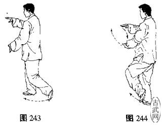 24式简化太极拳云手,杨式24式简化太极拳