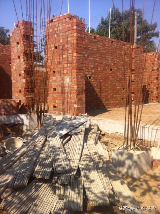 北方农村建房全过程，三层占地150平米，花了50万