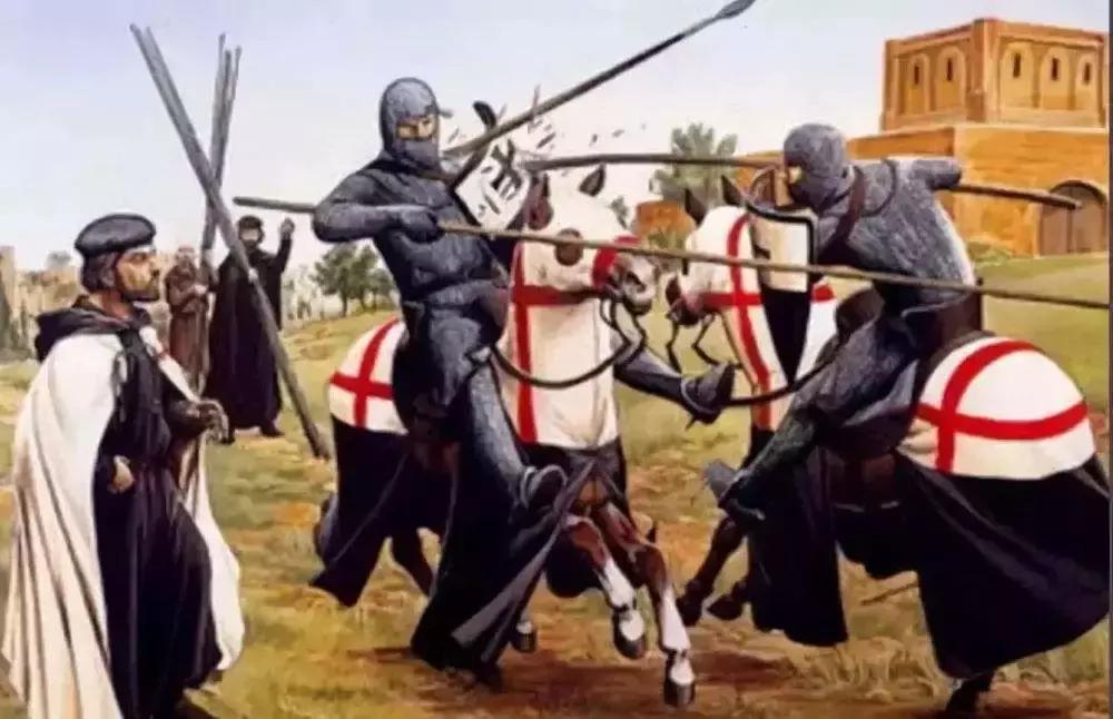 欧洲中世纪骑士比武大赛,中世纪马背长矛对决视频