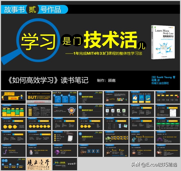 读书笔记ppt怎么做免费,如何高效阅读一本书ppt