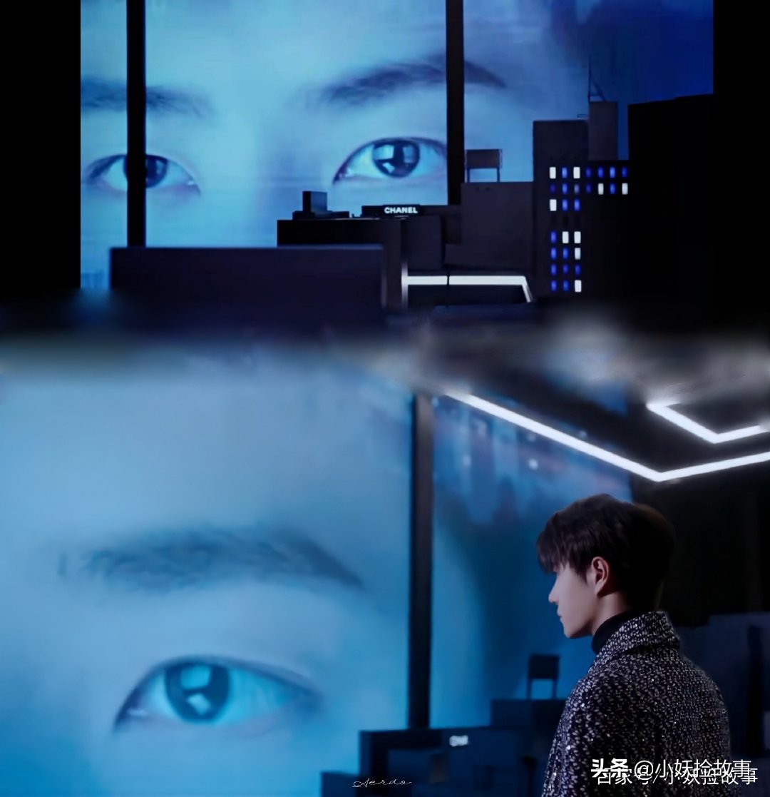 王一博香奈儿蓝格外套,王一博同款香风外套