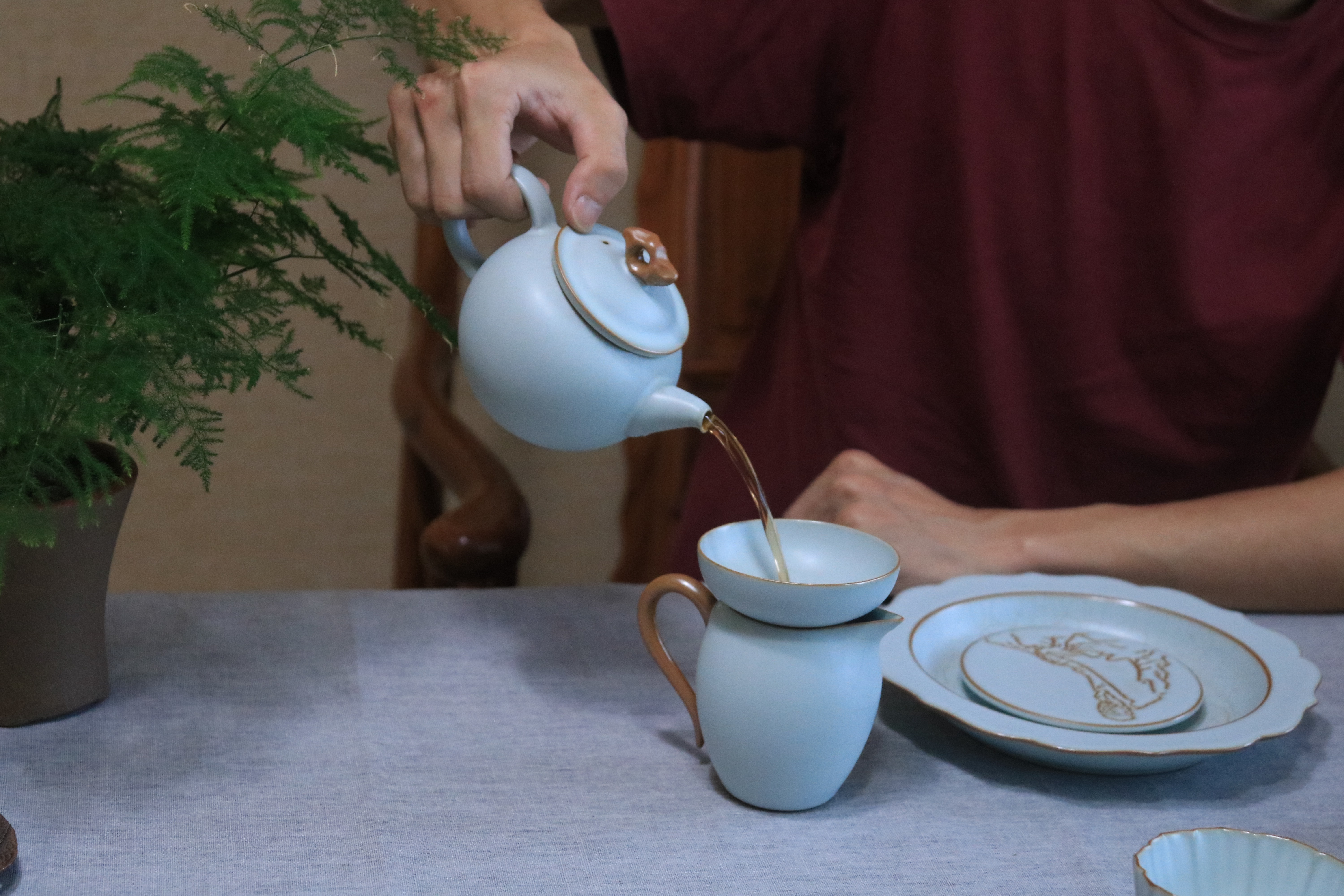 汝窑开片杯怎么快速养,汝窑开片杯养出的最好看