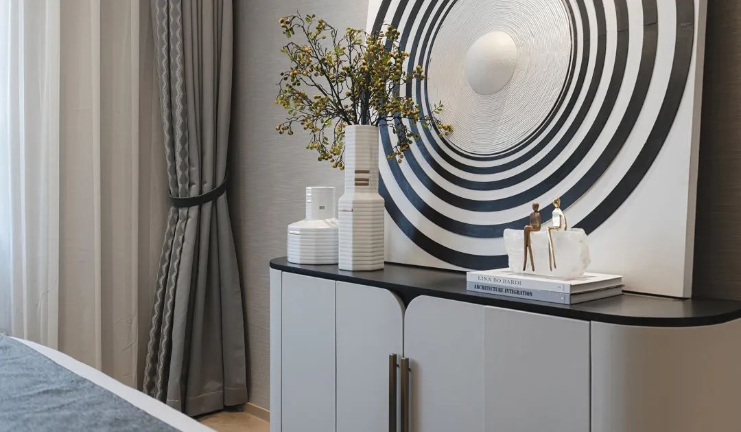 轻奢现代整体空间搭配,将空间的现代轻奢感释放