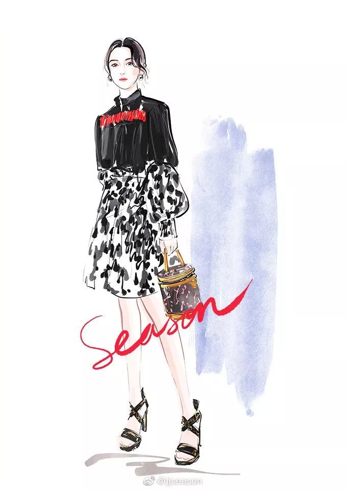 精美水墨插画,那些浪漫的水墨画插画