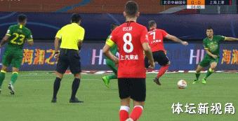 中超上港对申花红牌,上港补时遭绝平