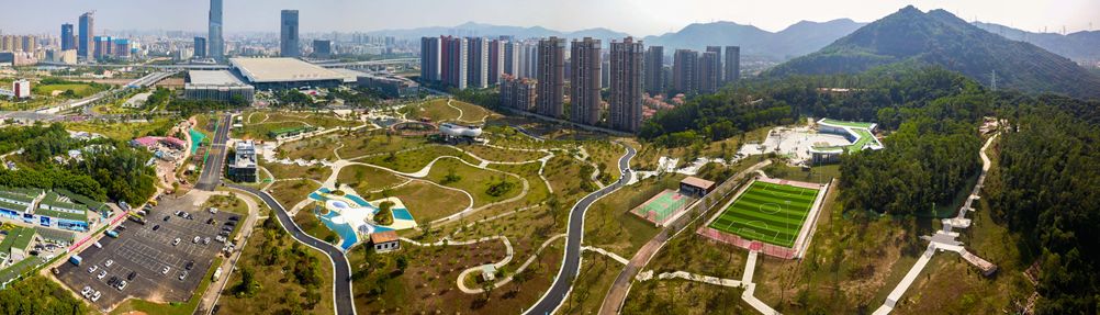 深圳北站中心公园现状,深圳北站旅游公园