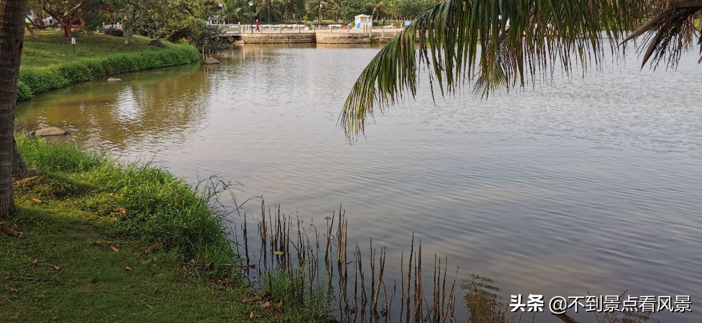 海口海甸岛白沙门公园夜景,海口旅游景点白沙门