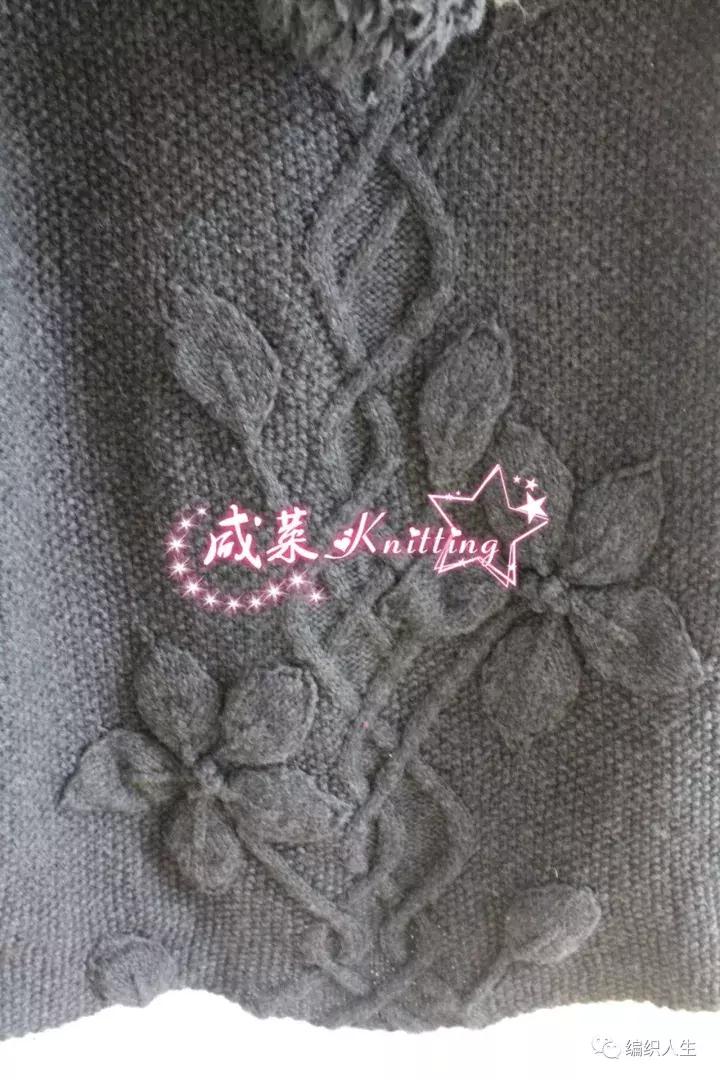 绞花领子棒针图解,棒针绞花背心教程