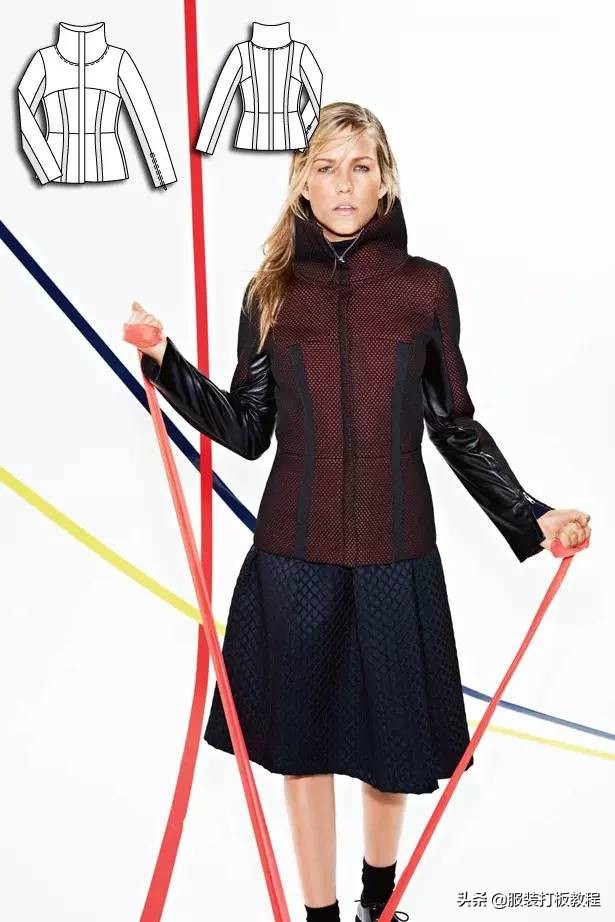 时装设计图手绘教程,服装制版图案大全