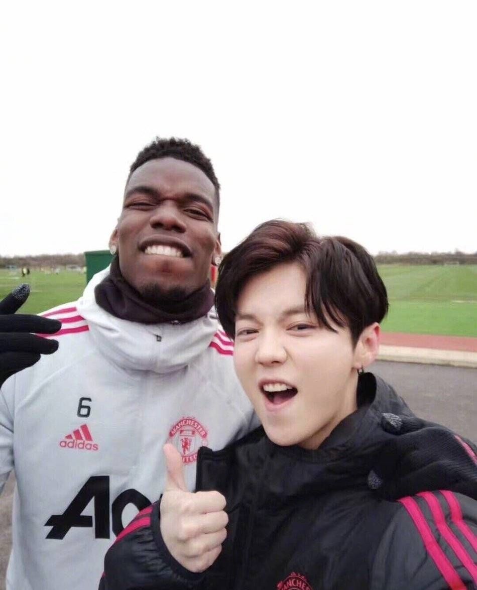 鹿晗曼联综艺,鹿晗探班曼联