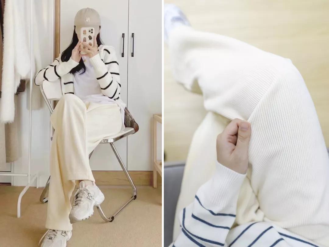 烂大街的阔腿裤也穿出高级感,阔腿裤就要选择保暖又显瘦的