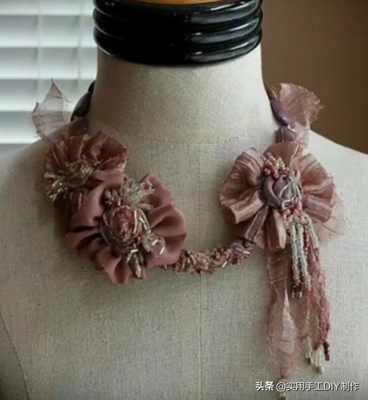 颈饰diy教程,漂亮的颈部装饰品