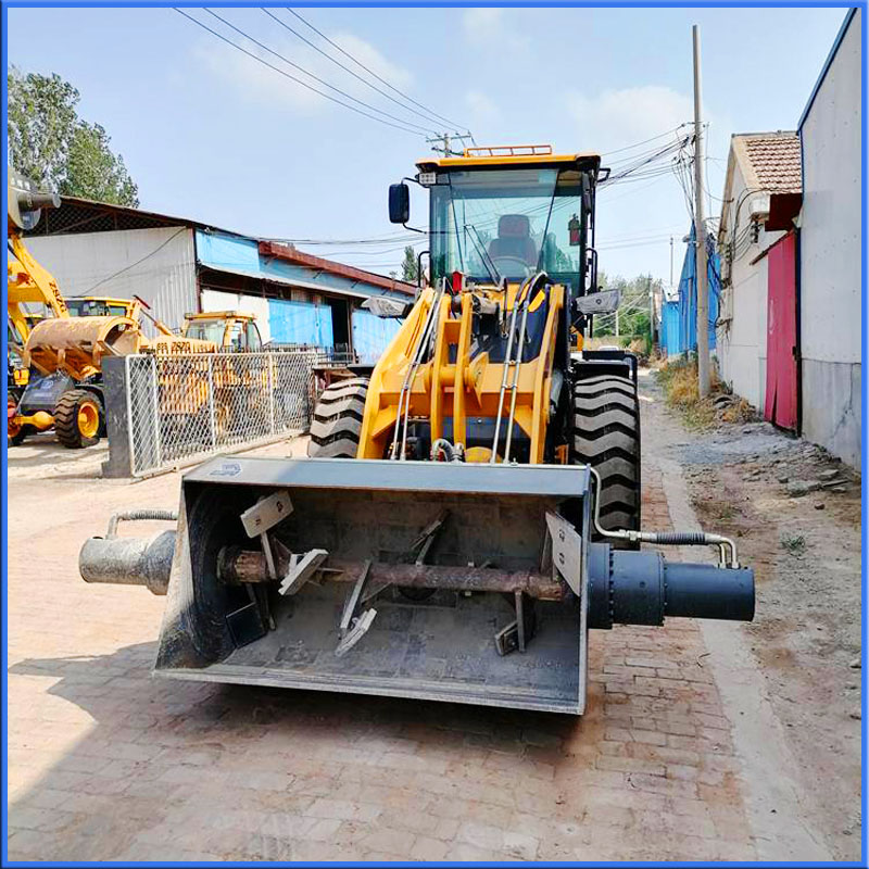 铲车改搅拌斗,铲车改粉碎机