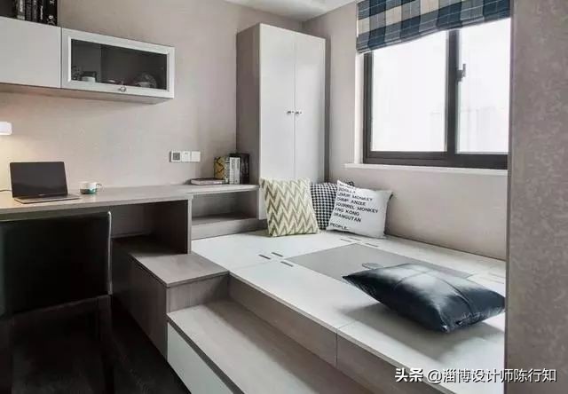 榻榻米设计让你的卧室1变5,40平米卧室榻榻米装修效果图