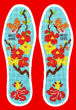 爱家人爱生活手工绣花鞋垫,绣花鞋垫文化传承