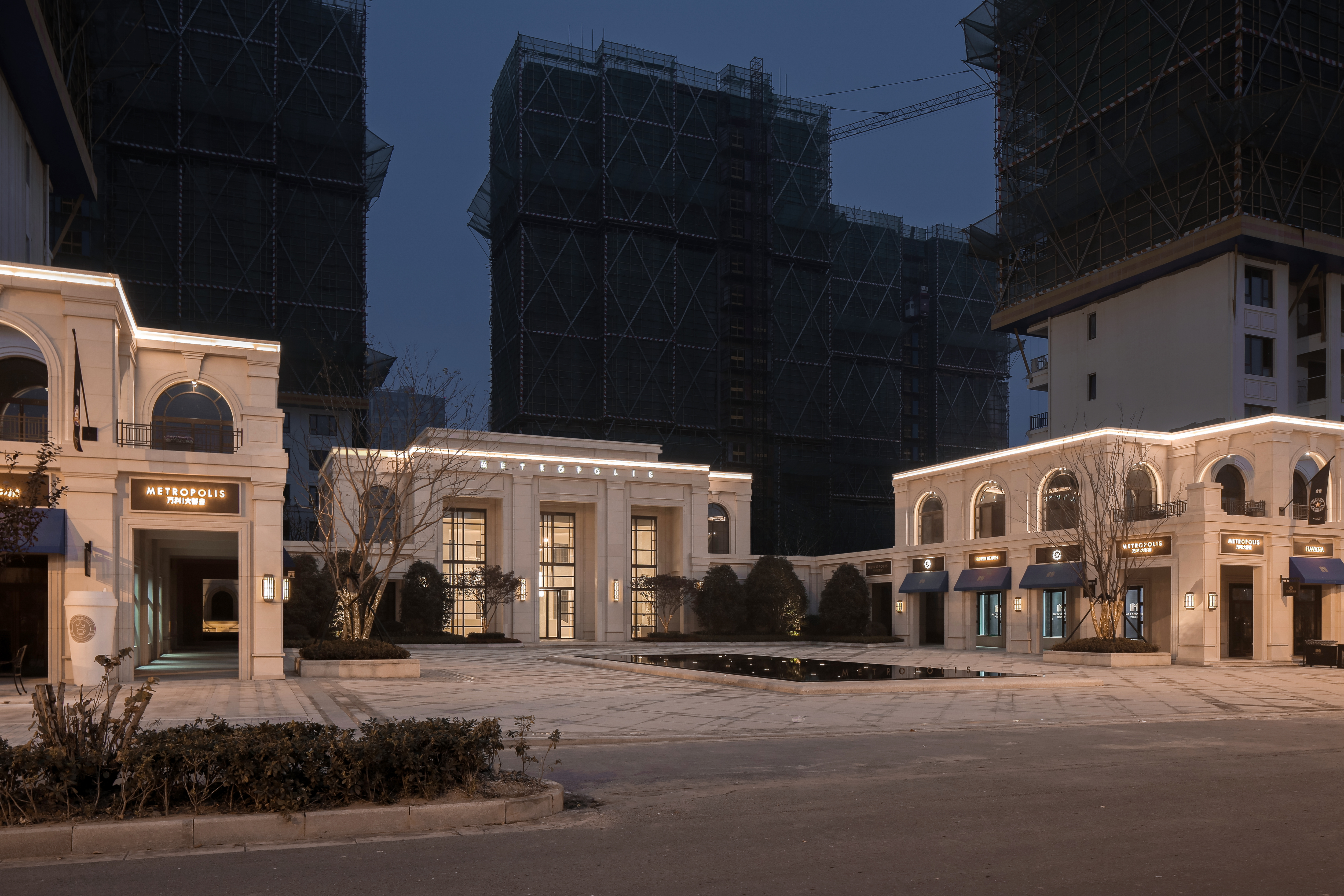 万科大都会大堂实景,南京万科大都会