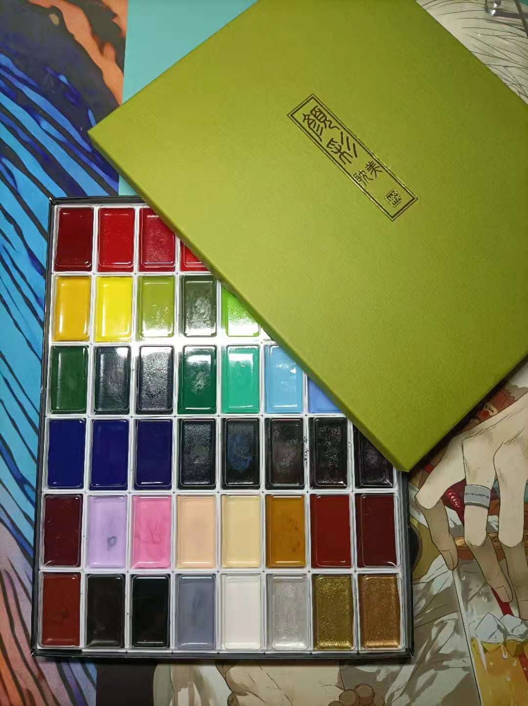 水彩颜料大师级和学生级,水彩画颜料大师级