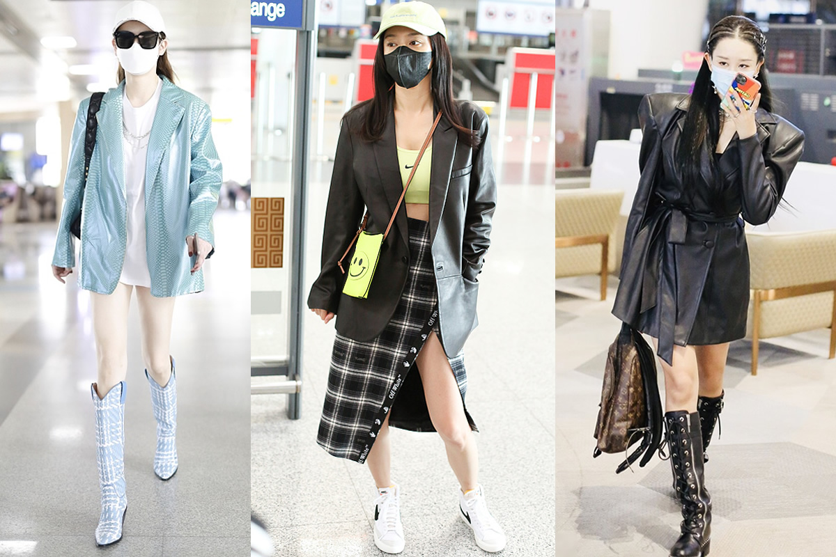 秦岚西装穿搭闪耀的她,秦岚白西服日常穿搭