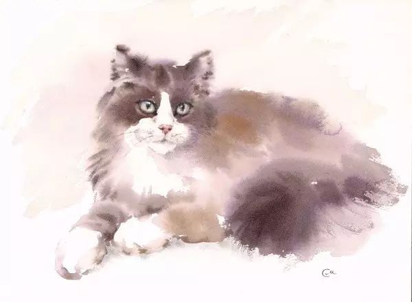 古风背景绘画水彩简单,绘画水彩风景简单