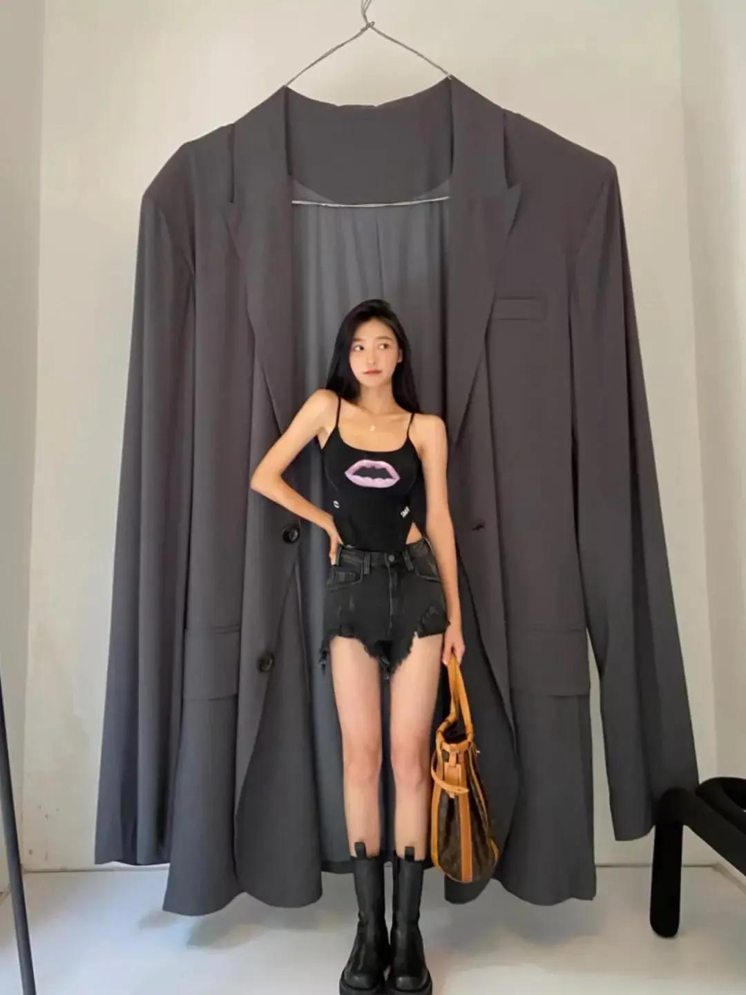 h型春秋甜酷辣妹风穿搭,秋冬纯欲辣妹风穿搭套装